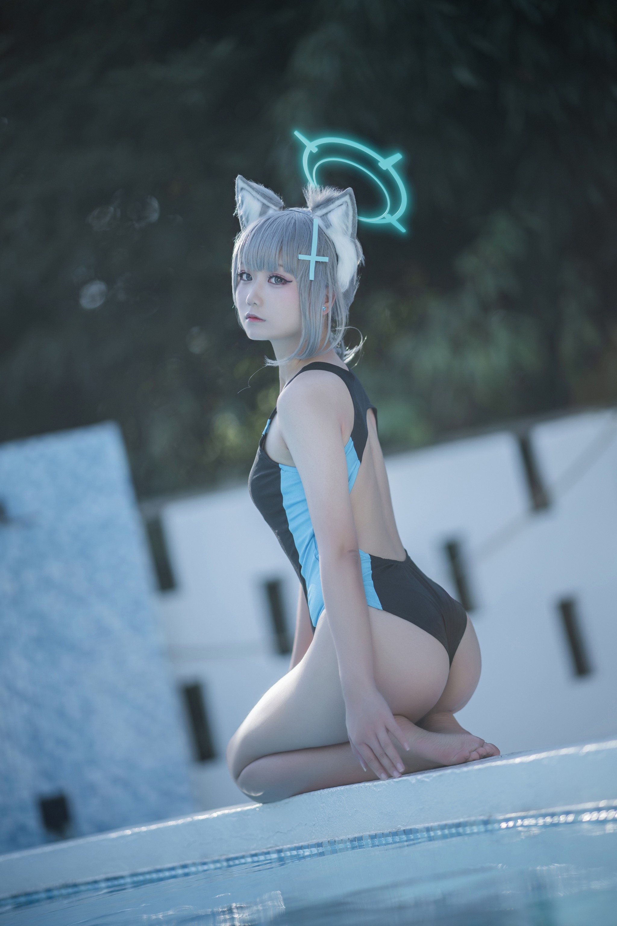 图片[1]-lunananya – No.009 砂狼白子 泳装 [29P]-XikXak